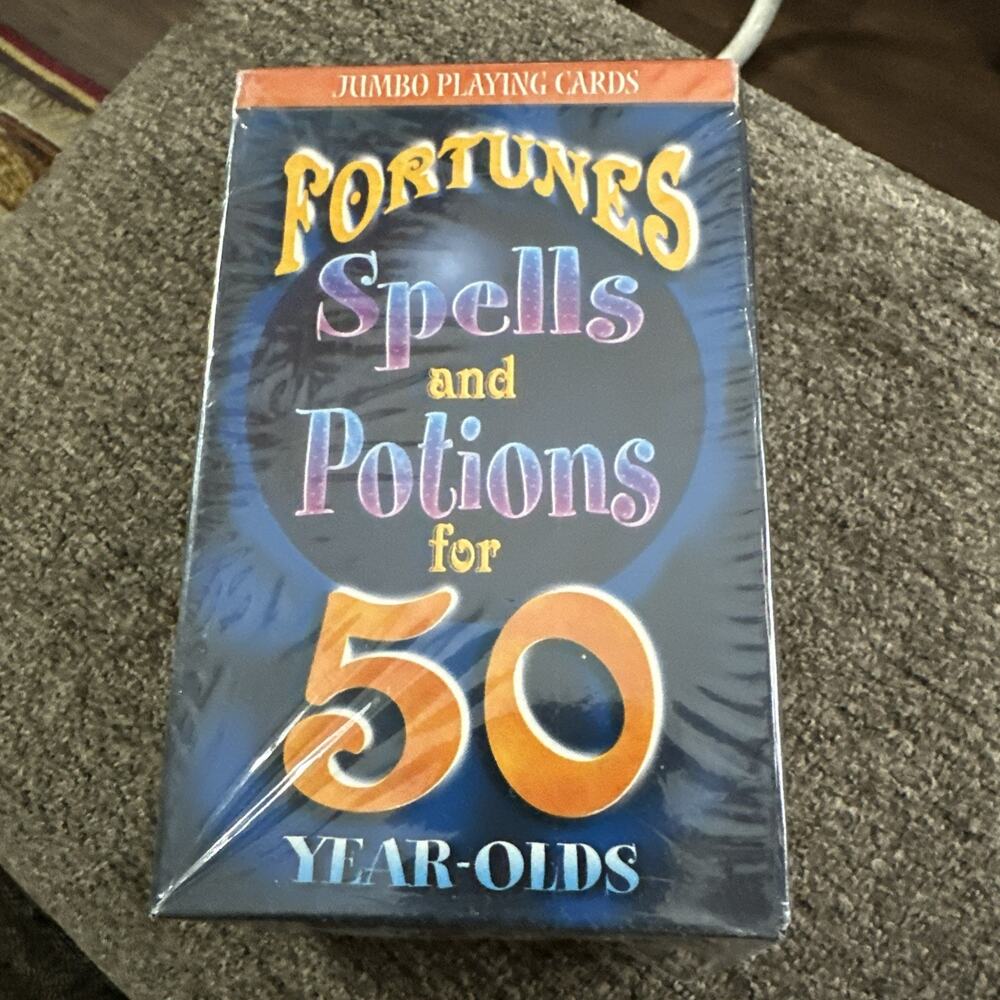 Deck of Jumbo Playing Cards - Fortunes Spells and Potions for 50 Year Olds